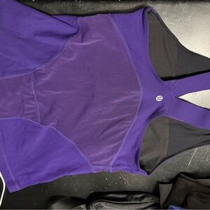 lululemon athletica Purple and Black Tank Top
